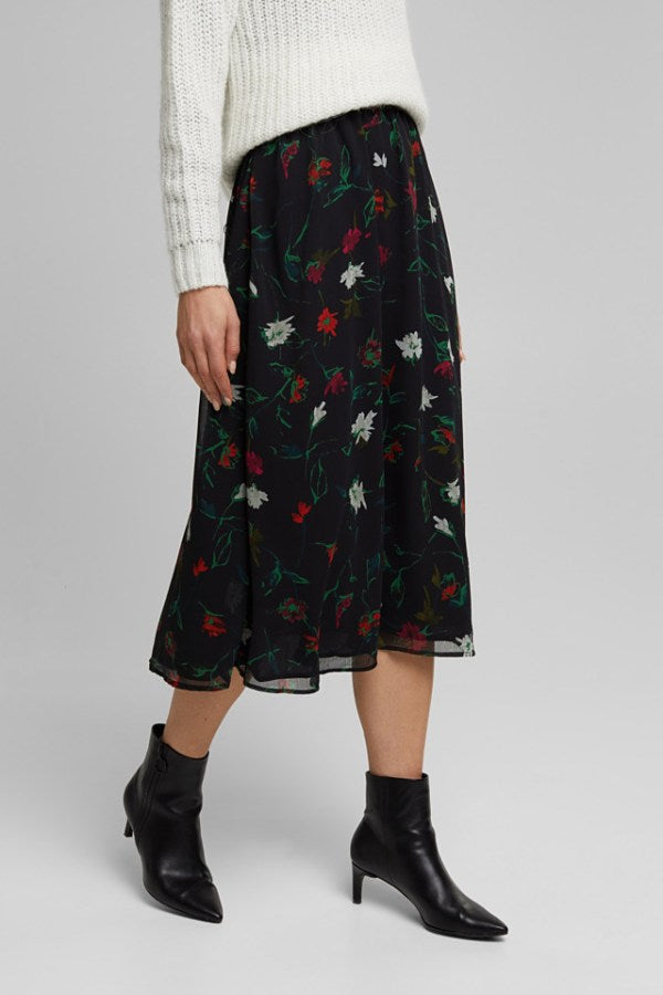 Floral Midi Skirt