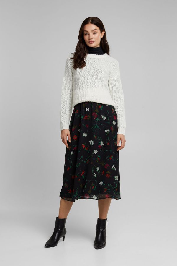 Floral Midi Skirt