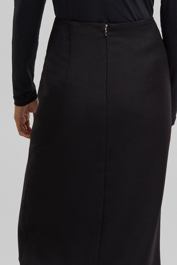 Pencil Skirt With Buttons