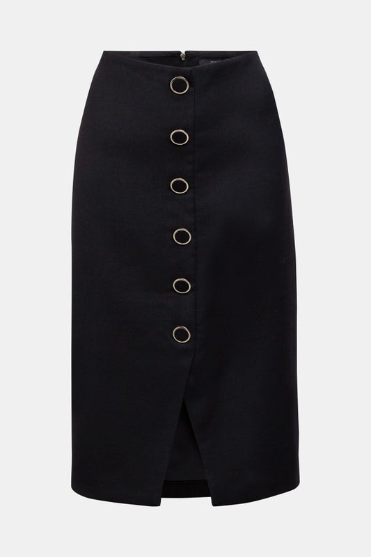 Pencil Skirt With Buttons