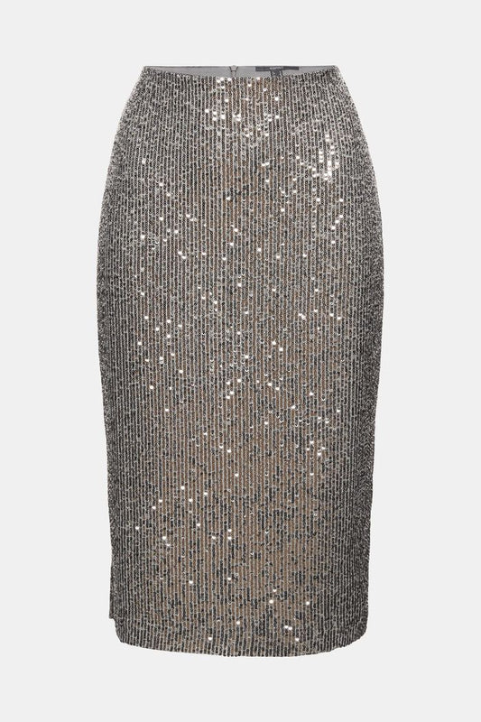 Skirt with Slate Coloured Sequins