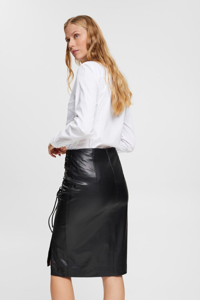 Faux Leather Pencil Skirt