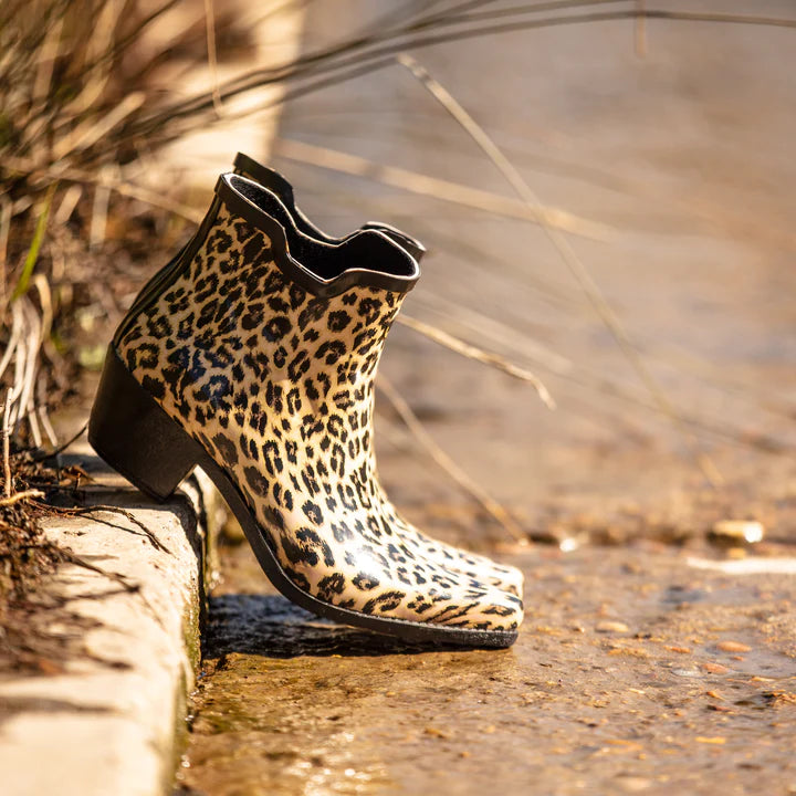 Leopard Print Cowboy Boot Wellies Luxury Bubble