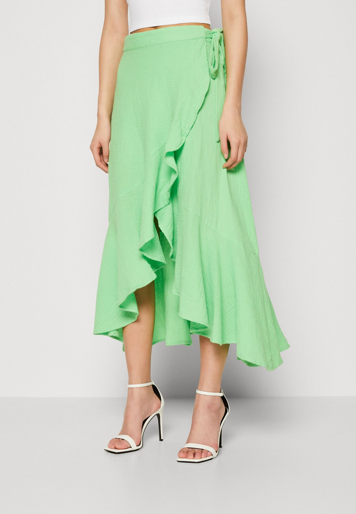 YASTAMMI Green Wrap Skirt