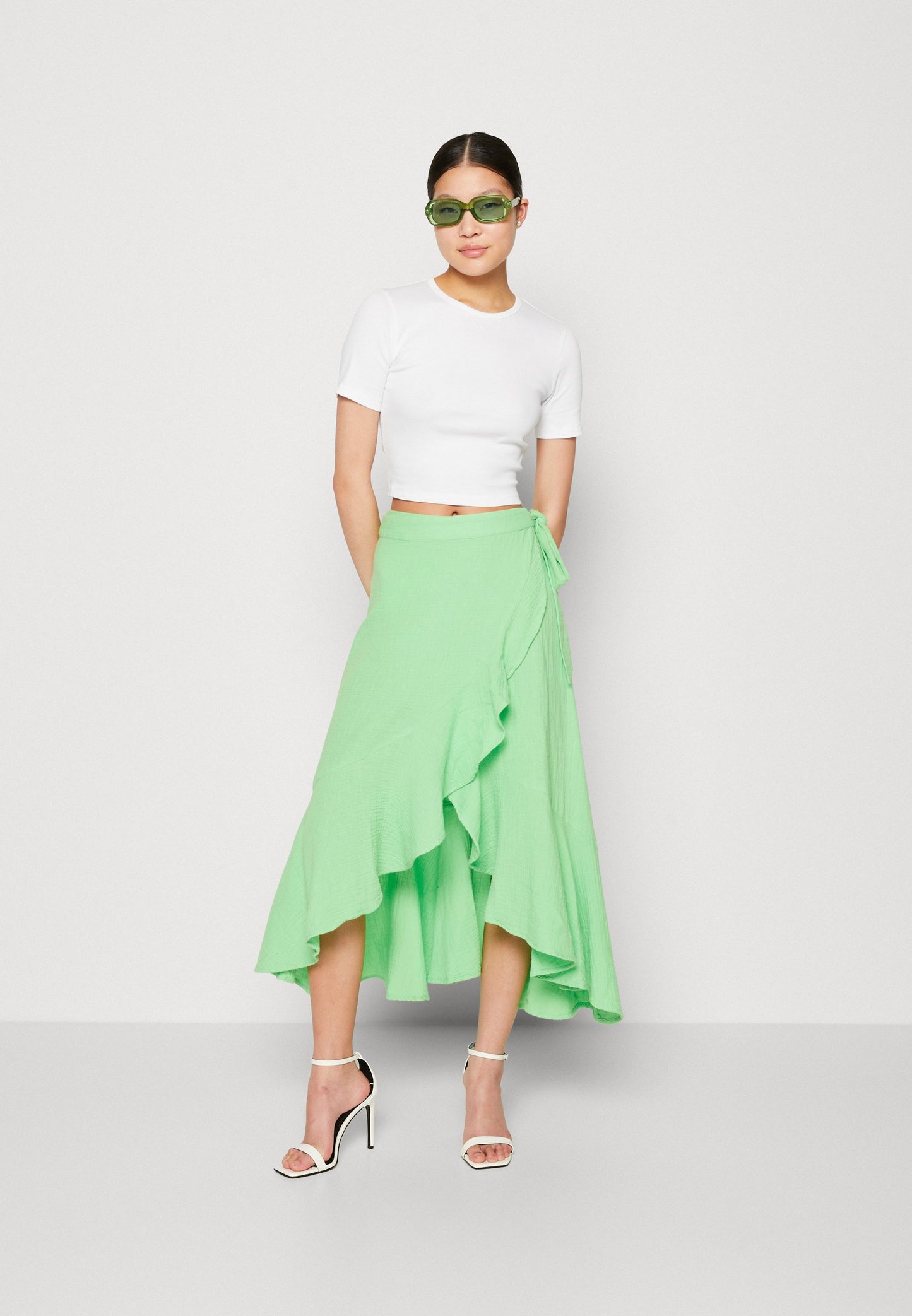 YASTAMMI Green Wrap Skirt