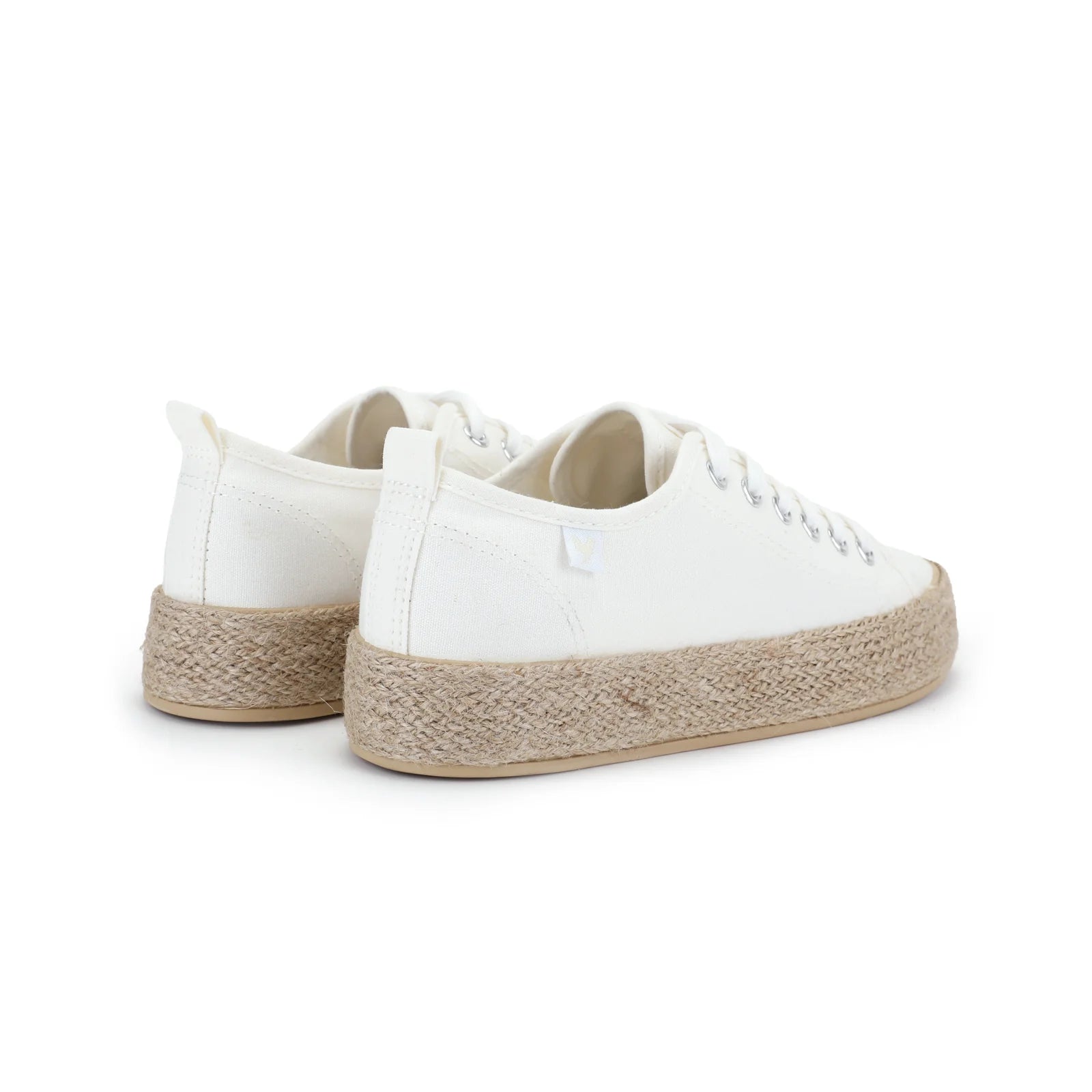 White sneakers best sale espadrille