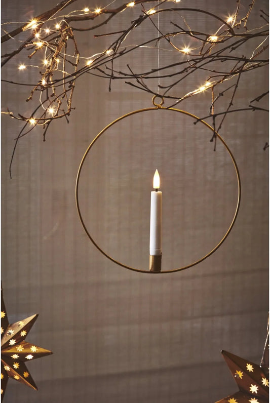 20cm Candle Ring in Gold