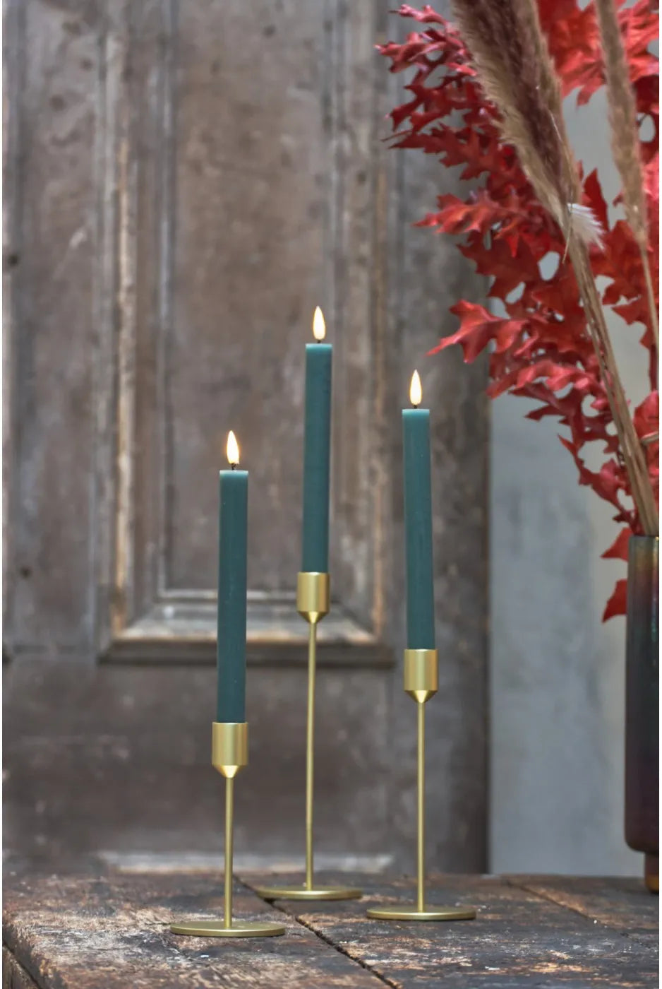 Candle Stand in Matt Gold