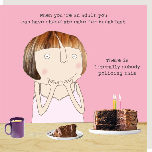 Cake Breakfast Card