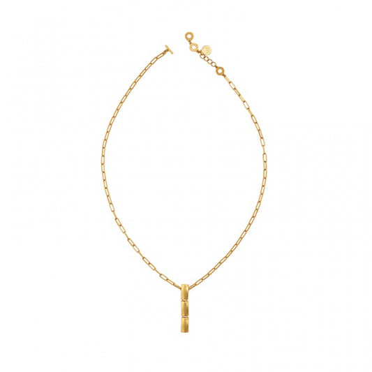 The Lakes Necklace In Plated Gold