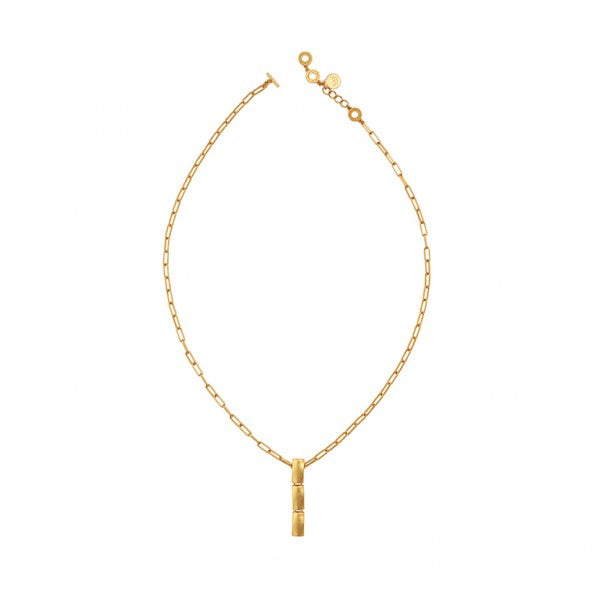 The Lakes Necklace In Plated Gold