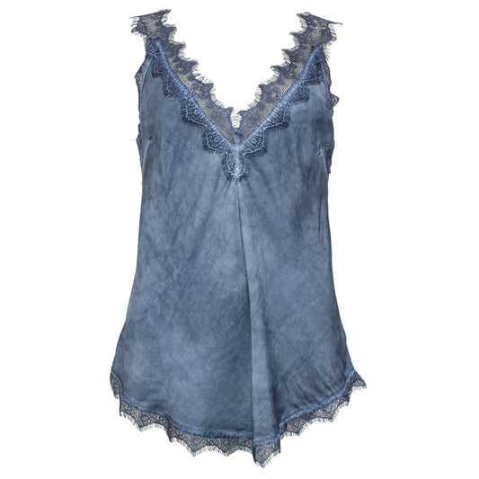 Sleeveless Cami in Blue Denim