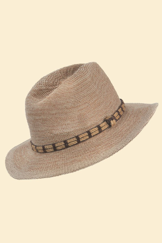 Natalie Hat, Natural with Rope Band
