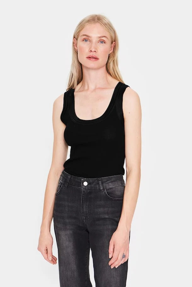 Maya Tank Top in Black