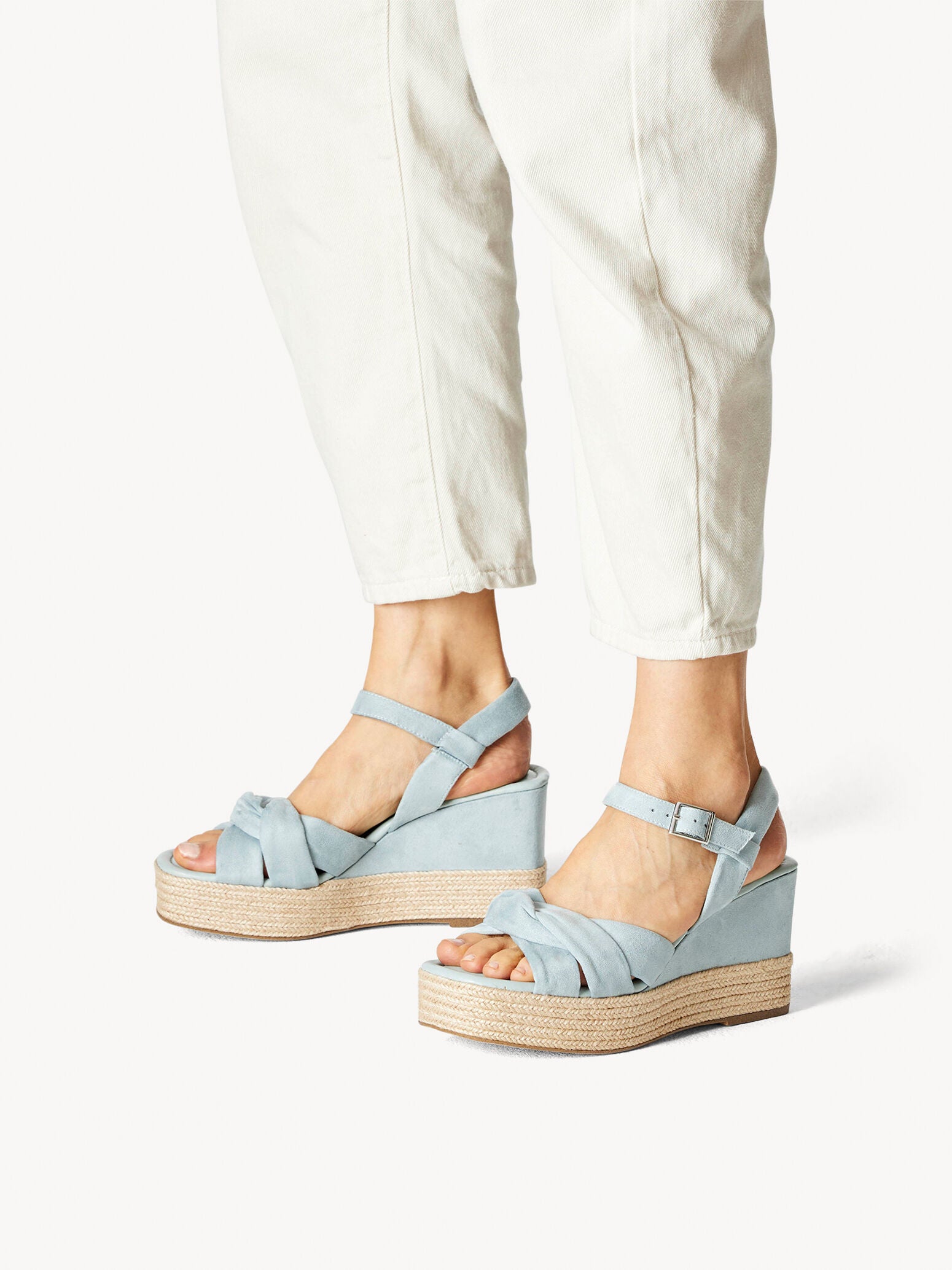 Pale on sale blue wedges