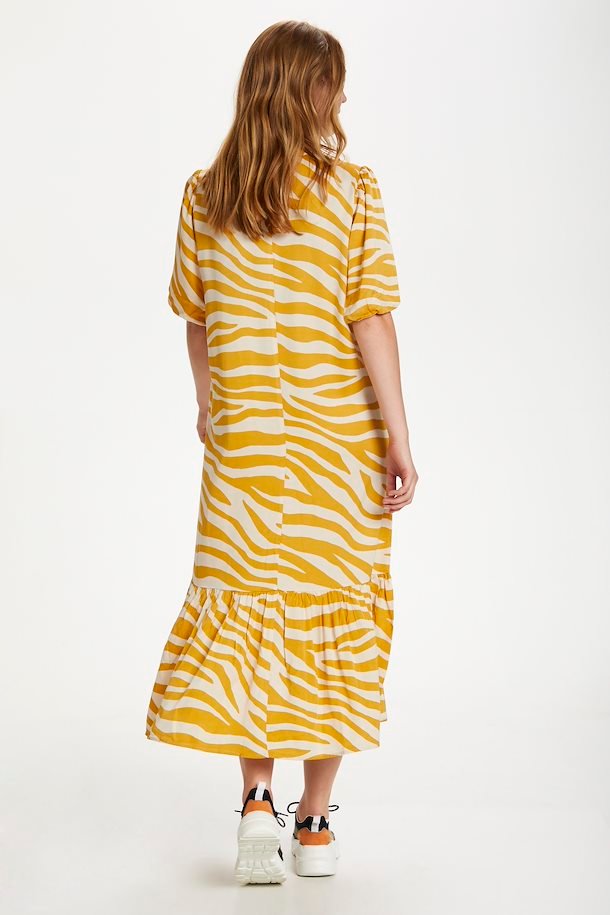 Yellow Zebra Print Dress