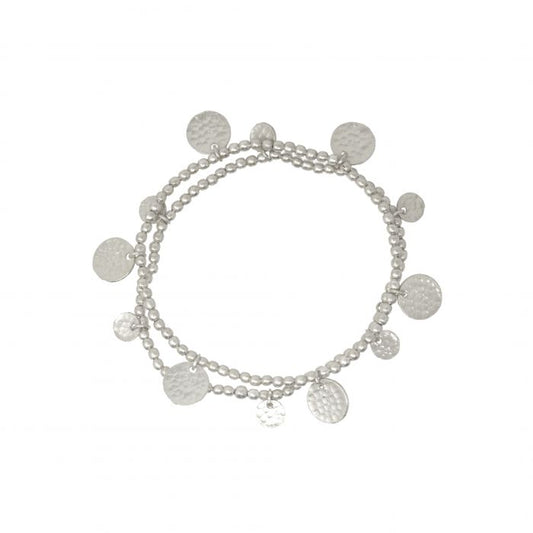 Libra Silver Coin Bracelet