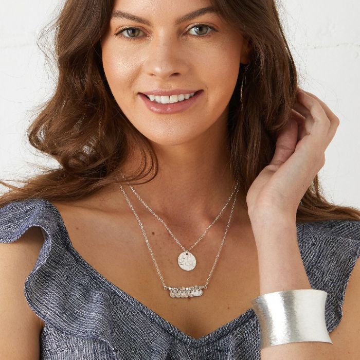 Greek Island Silver Necklace