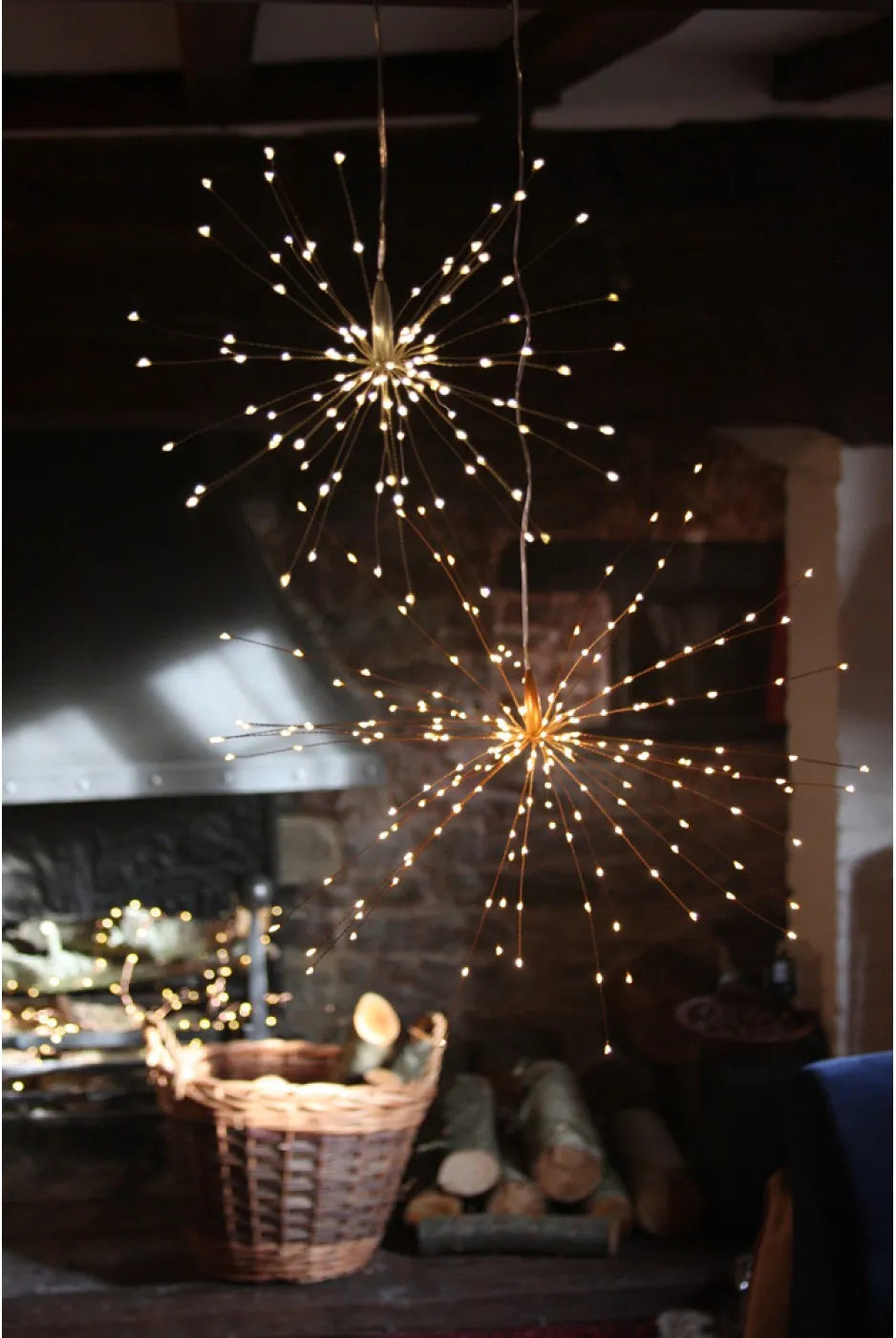 Large Starburst Copper Light